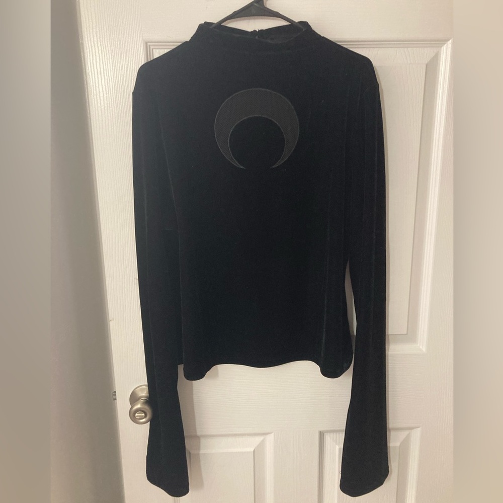 Killstar Gathering Moon Stretch Velvet Bell Sleeve top size 4X  / size 18 US